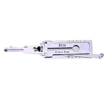 Original Lishi ORIGINAL LISHI: Kia KY14 8-Cut DR/BT 2-in-1 Pick/Decoder OLS-KY14